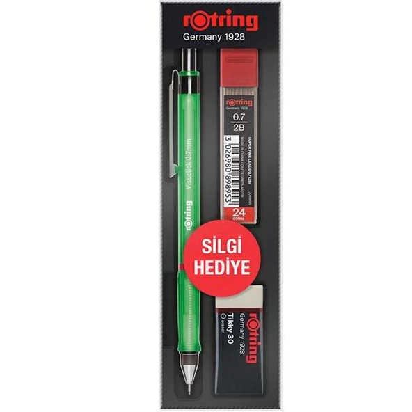 Rotring Okul Seti Visuclick Versatil/Min Silgi 0.7 MM Yeşil RO-VK07 ürün görseli 1