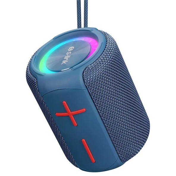 S-link SL-S79 Roll Mavi 6W 1200mAh USB-TF-TWS-IPX5 Bluetooth Hoparlör ürün görseli 1