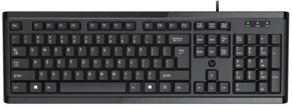 HP 6CB78PA K10 Kablolu Klavye ürün görseli 1