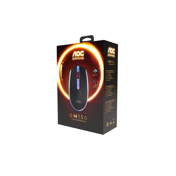AOC GM150B-LA Kablolu Gaming Mouse ürün görseli 1