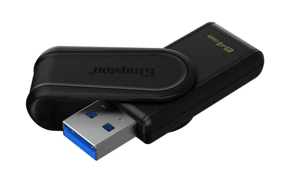 Kingston DTXS-64GB 64GB Portable USB 3.2 Gen1 DataTraveler ExodiaS (Black-Black) Flash Bellek ürün görseli 1