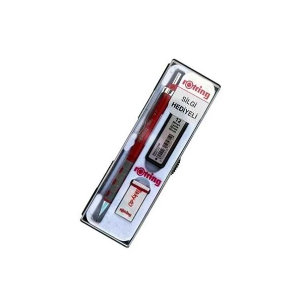 Rotring Okul Seti Versatil+Min Silgi Hediyeli 0.7 MM Kırmızı RO-KK07-07K ürün görseli 1