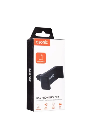 Asonic AS-H01 Universal Ayarlanabilir Siyah Araç Telefon Tutucu ürün görseli 1