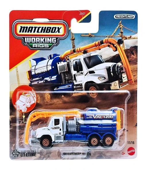 ミニカー MATCHBOX M-2 ARTICULATED FREIGHT TRUCK PTTAVM: MATCHBOX İş Araçları Serisi JCY27 - FREIGHTLINER M2 JCY27