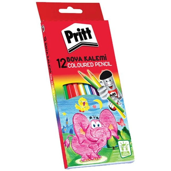 Pritt Kuru Boya Karton Kutu Tam Boy 12 Renk 1219734 ürün görseli 1