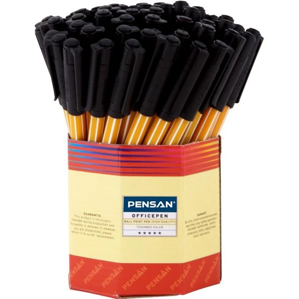 Pensan Tükenmez Kalem Office Pen Siyah 1010 ürün görseli 1