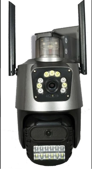 Apronx APX-WP242 6Mp 2.8mm Çift Kamera 19 Led Wifi PTZ ürün görseli 1