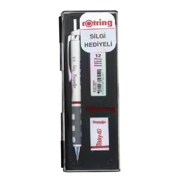 Rotring Okul Seti Versatil+Min Silgi Hediyeli 0.5 MM Beyaz RO-KK07-05B ürün görseli 1