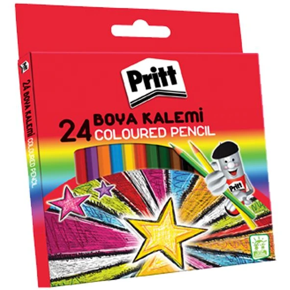 Pritt Kuru Boya Karton Kutu Tam Boy 24 Renk 1221351 ürün görseli 1
