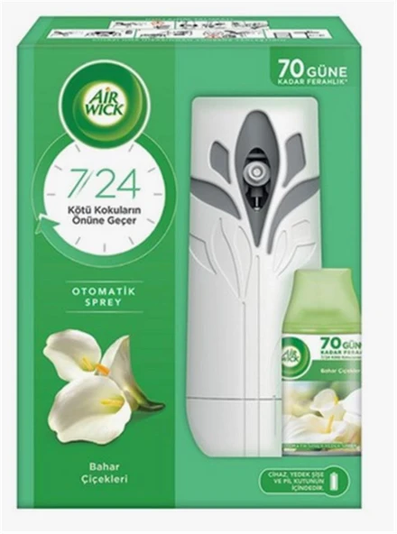 Airwick Otomatik Sprey + Yedeği (Bahar Çiçekleri ) Oda Kokusu (70 Güne Kadar Ferahlık) ürün görseli 1