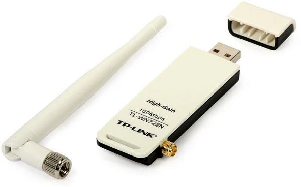Tp-Link TL-WN722N 150 Mbps Antenli Kablosuz USB Adaptör ürün görseli 1