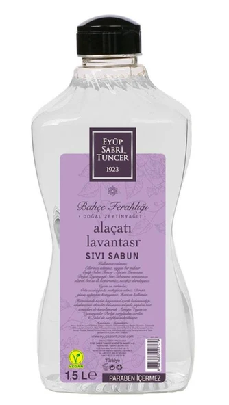 Eyüp Sabri Tuncer 1,5lt Alaçatı Lavantası  Sıvı Sabun Doğal Zeytinyağlı ürün görseli 1