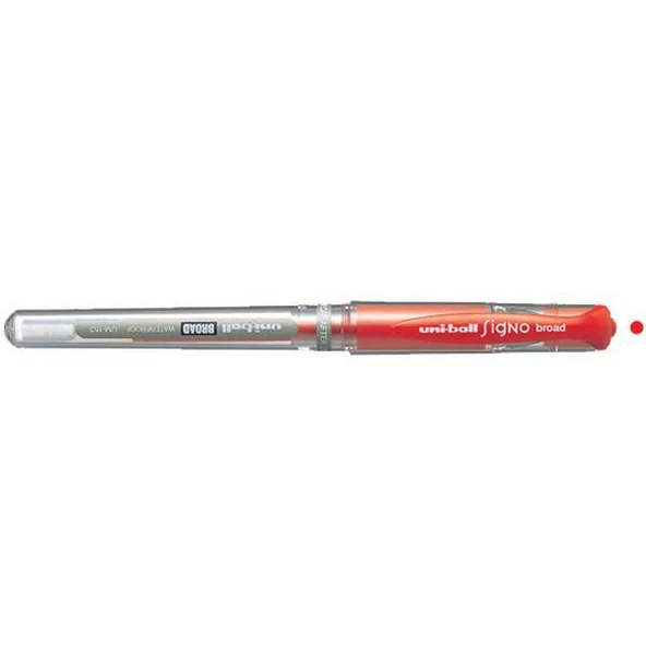 Uni-Ball Roller Kalem Signo Broad Jel Bilye Uç İmza Kalemi 1.0 MM Kırmızı UM-153 ürün görseli 1