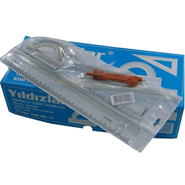 Yıldızlar Çizim Takımı Pergelli 30 CM 19 ürün görseli 1