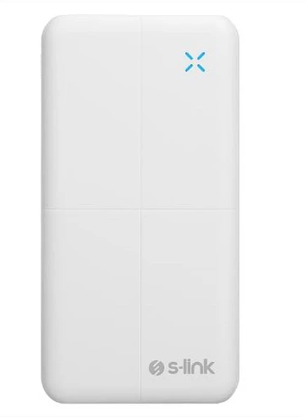 S-link IP-G12N 10000mAh Micro+Usb+ Type-C Giriş+Çıkış Beyaz. Taşınabilir Pil Şarj Cihazı Powerbank ürün görseli 1