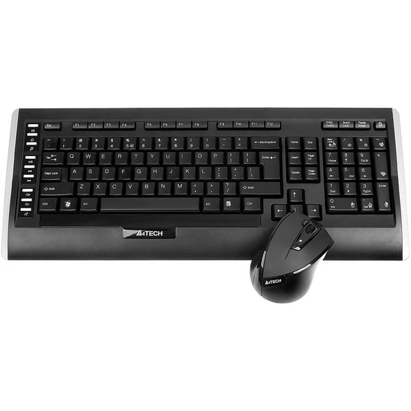 A4 Tech 9300F Siyah Q Tr Kablosuz Multimedya Set ürün görseli 1