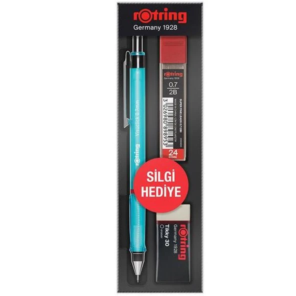 Rotring Okul Seti Visuclick Versatil/Min Silgi 0.7 MM Mavi RO-VK07 ürün görseli 1