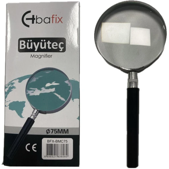 Bafix Büyüteç Cam Metal Çerçeveli 75 MM BFX-BMC75 ürün görseli 1