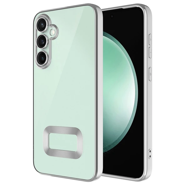 Galaxy S25 FE Kılıf Köşeleri Renkli Şeffaf Kamera Korumalı Silikon Luxury Kapak ürün görseli 1