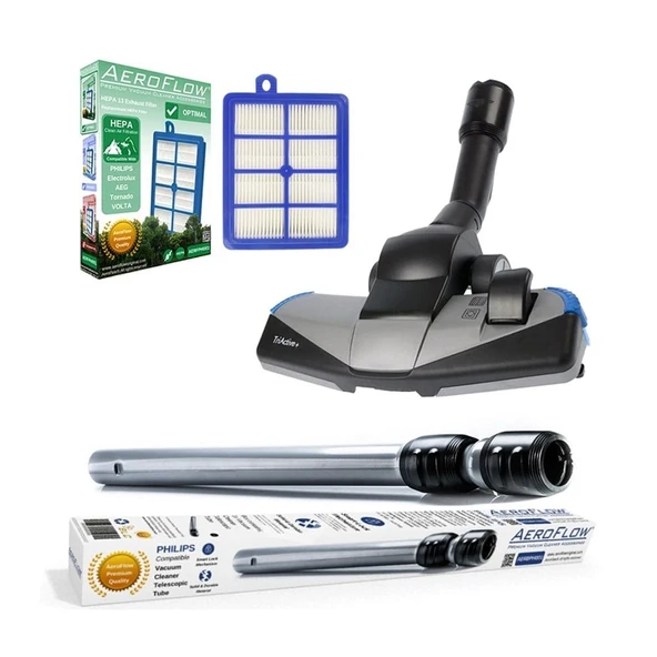 Philips İle Uyumlu FC 9922 Marathon Ultimate Süpürge TriActive Emici Yer Başlığı Çelik Borusu Hepa Filtresi ürün görseli 1