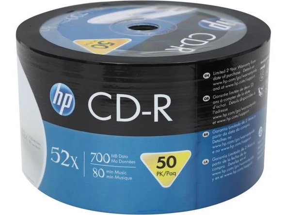 Hp Cd-R 700Mb-80Mın 52X 50 li Shrink ürün görseli 1
