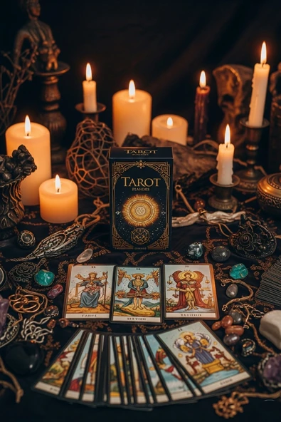 Metal Kutulu Tarot Kartı Smith-Waite ürün görseli 1