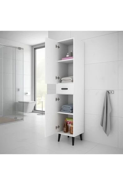 2 Kapaklı Çekmeceli Mutfak Dolabı | Banyo Dolabı | Kiler Dolabı | Çok Amaçlı Dolap - Sonomo ürün görseli 1