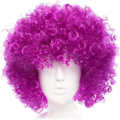 Koyu Mor Violet Renk Afro Bonus Parti Peruğu ürün görseli 1