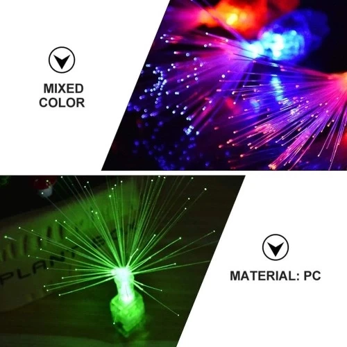 4'lü LED Işıklı Renkli Püskül - Resim 4