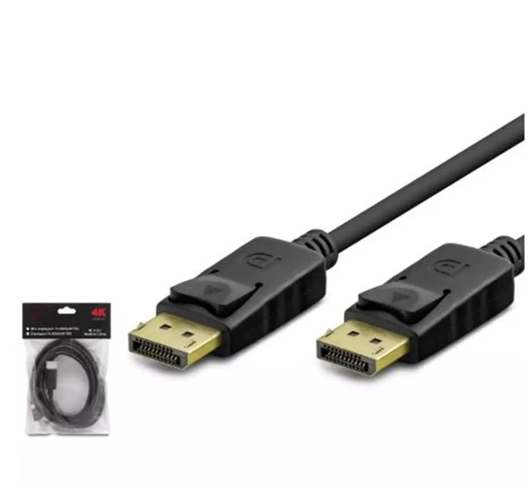 Hadron Hdx7843 5M  Display To Hdmi Kablo 4K 30Hz  Siyah ürün görseli 1
