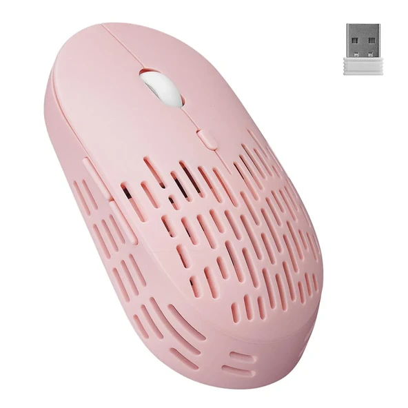 Altec Lansing ALBM7422 Pembe 2.4GHz Şarj Edilebilir Tek Renkli 1600DPI Optik Kablosuz Mouse ürün görseli 1
