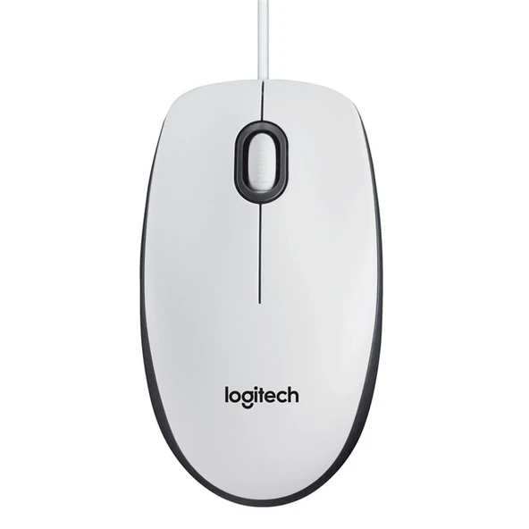 Logitech 910-003360 B100 Beyaz Kablolu Mouse ürün görseli 1