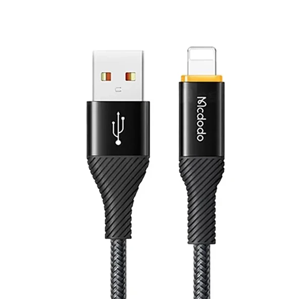MCDODO CA-2370 Lightning Power Off Hızlı Data-Şarj Kablosu 1.2m - Siyah ürün görseli 1