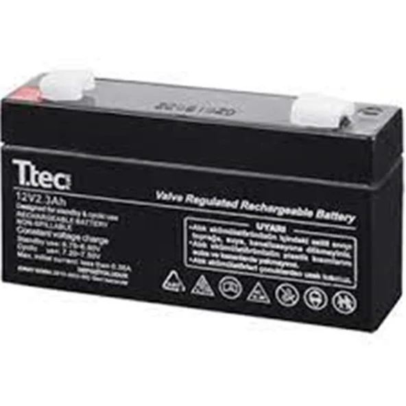 Ttec 12V 2.3AH Bakımsız Kuru Akü Yatay ürün görseli 1