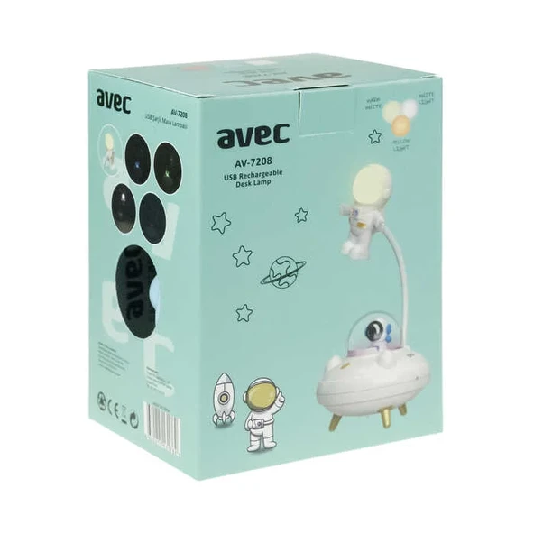 AVEC AV-7208 USB ŞARJLI MASA LAMBASI - Resim 3
