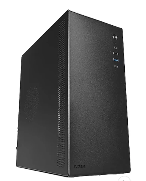 Everest K250 PEAK 250W MICRO PSU Siyah USB3.0+USB2.0+TYPE-C+HD AUDIO Kompakt Mid-T PC Kasası ürün görseli 1