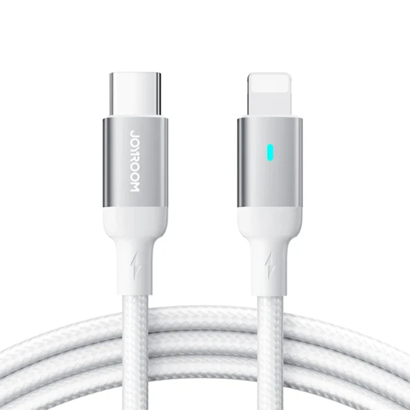 JOYROOM S-A10 30W TYPE C-LIGHTNING CABLE 1.2M WHT. ürün görseli 1