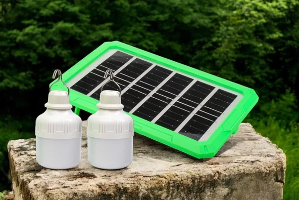 PANTHER PT-S600 ŞARJLI SOLAR KAMP SETİ ürün görseli 1