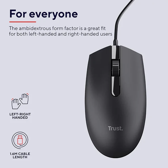 Trust 24271 Bası Wıred Kablolu Mouse - Resim 4