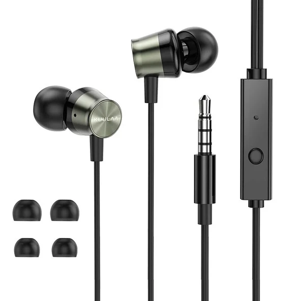 Kuulaa Kulaklıklı Mikrofon jack 3.5mm KL-O132 ürün görseli 1