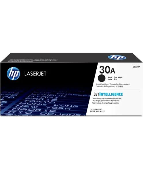 HP 30A Black Original LaserJet Toner Cartridge (CF230A) ürün görseli 1