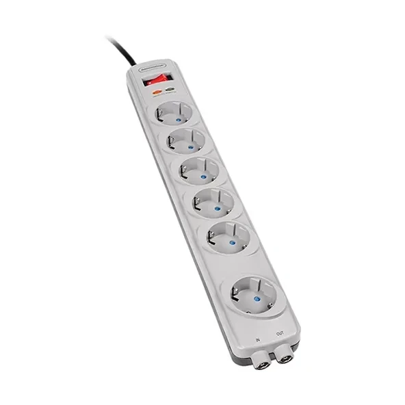 Bandridge Bpc6632Ge 6Ac Çıkış (Lar) 230V 1.8M Beyaz Dalgalanma Koruması ürün görseli 1