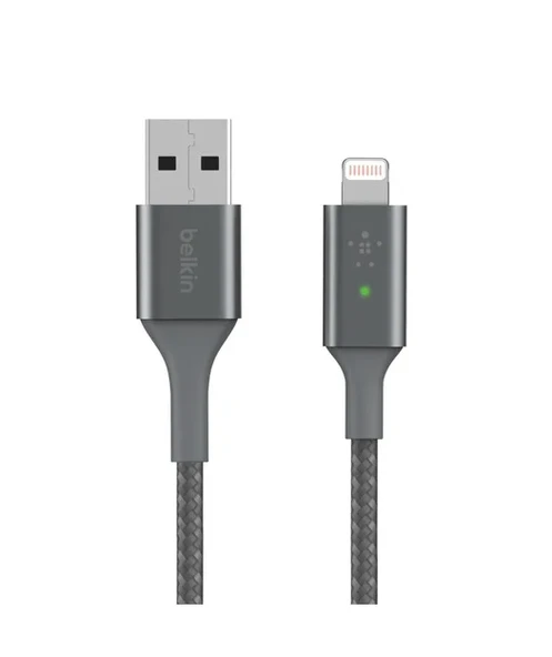 Belkin Smart Led Lightning Kablo - 1.2M Gri ürün görseli 1