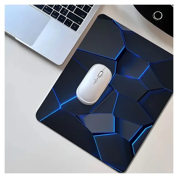 Şık Geometrik Tasarımlı Dayanıklı Oyun Mouse Ped Su Geçirmez, Kaymaz, Yıkanabilir ürün görseli 1