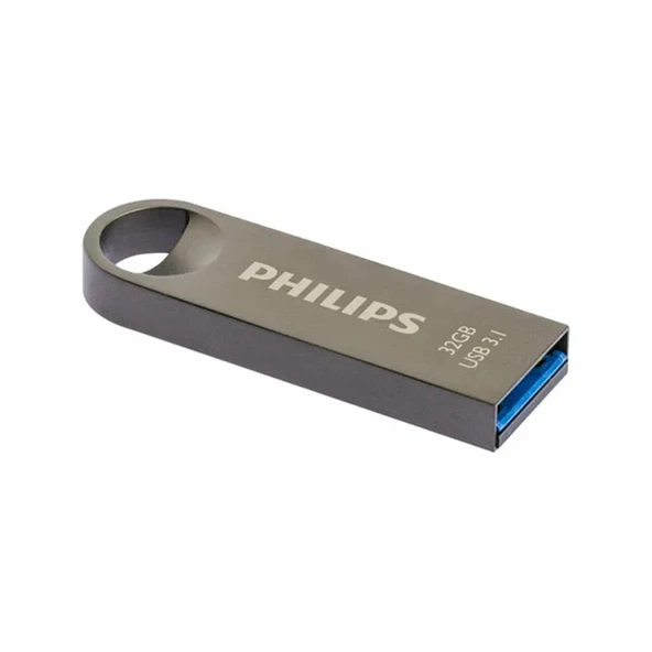 Philips USB 3.1 32GB Moon Uzay Grisi - Resim 2