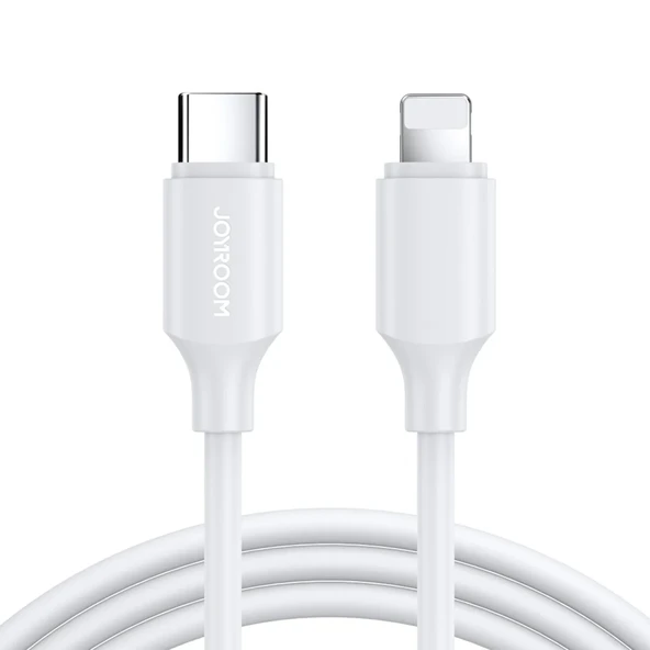JOYROOM S-A9 30W FAST CHARGING CABLE  C TO L 1M WHITE ürün görseli 1