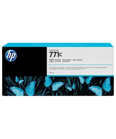 HP 771C 775 ml Fotoğraf Siyahı DesignJet Mürekkep Kartuşu ürün görseli 1