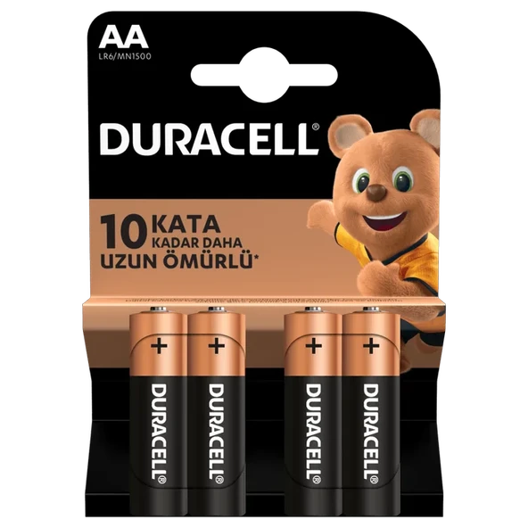 Duracell AA Kalem Pil 4'lü ürün görseli 1