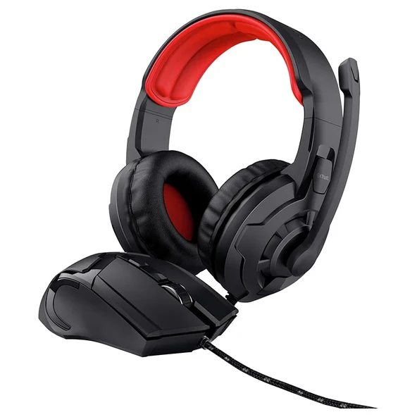 Trust  24761 2-IN-1 Gaming Set Kulaklık + Mouse - Siyah ürün görseli 1