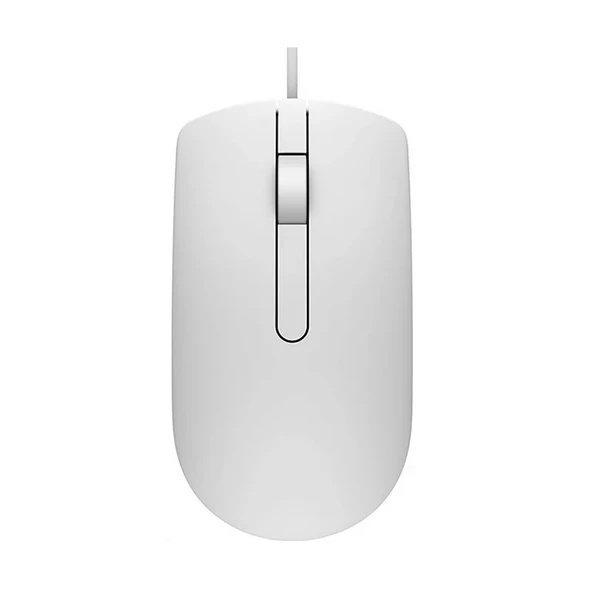 Dell MS116 570-AAIP Optik 1.000 DPI Kablolu Mouse – Beyaz ürün görseli 1